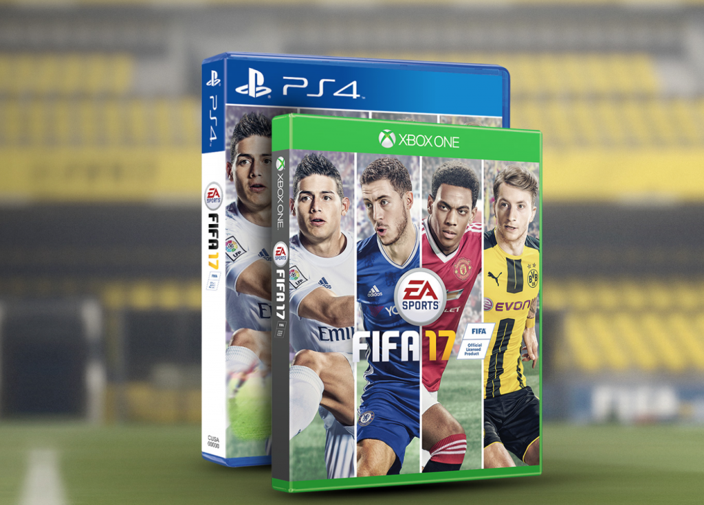 FIFA17のパッケージ画像