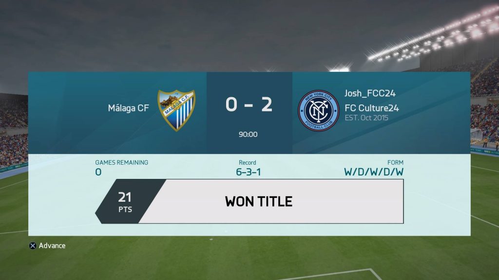 FIFA16 UT Div6 Result-3